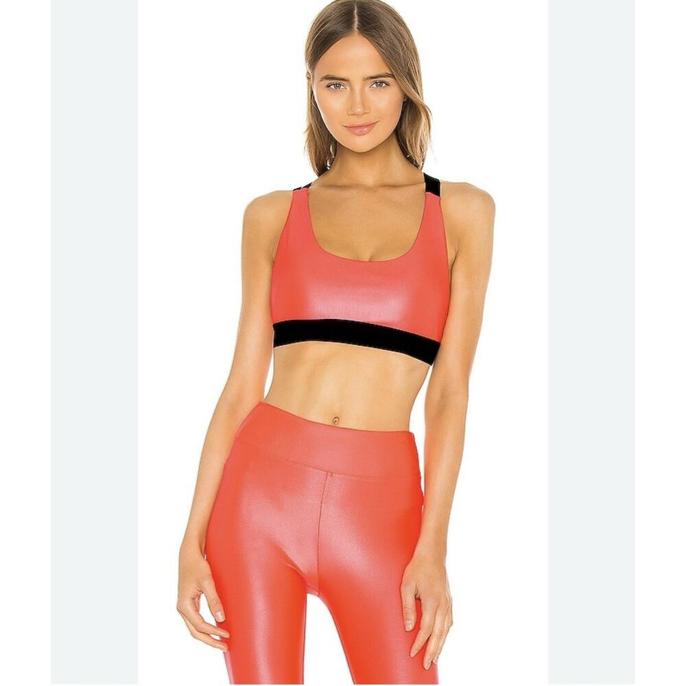 Koral women’s matching set sports bra and leggings Sz. XS guava NWOT
